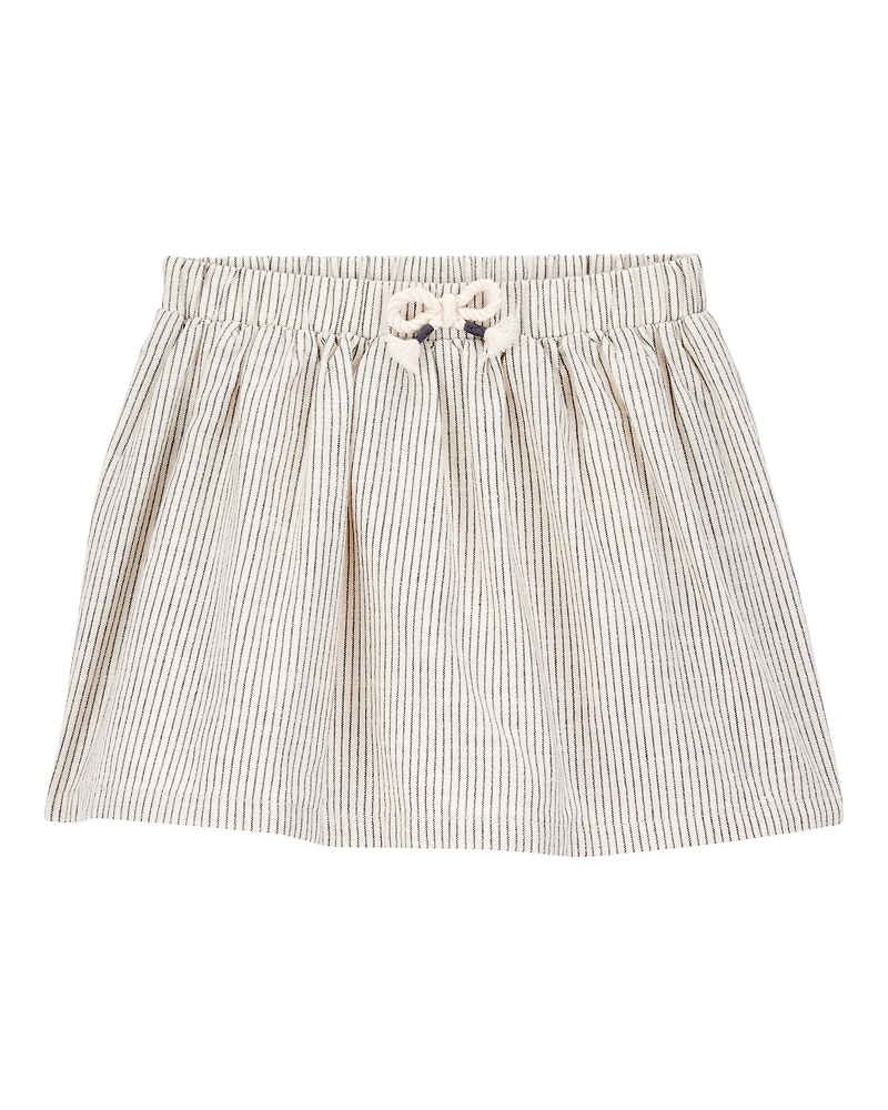 Toddler Striped Pull-On Skort