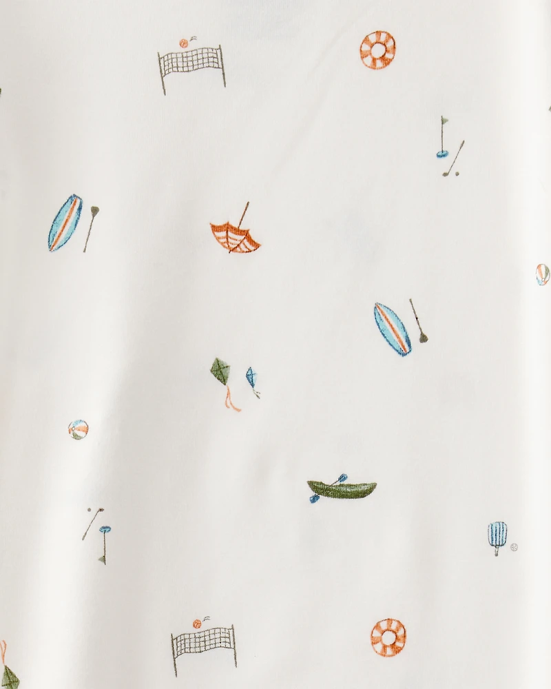Toddler 2-Piece Camp Print PurelySoft Pajamas