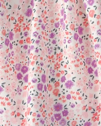 Girls Floral Skort - Pink