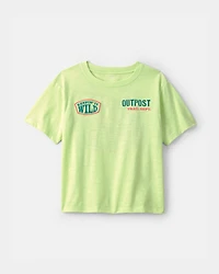 Boys 'Keepin' It Wild' Frog Graphic Tee - Green