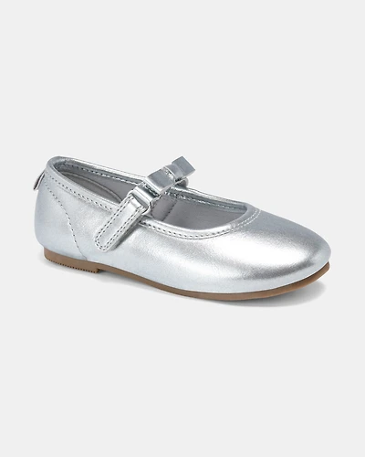 Toddler Girl Dress Shoes - Silver