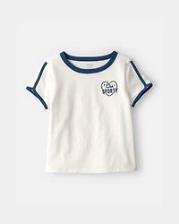 Girls 'Club Sporty' Active Top - White