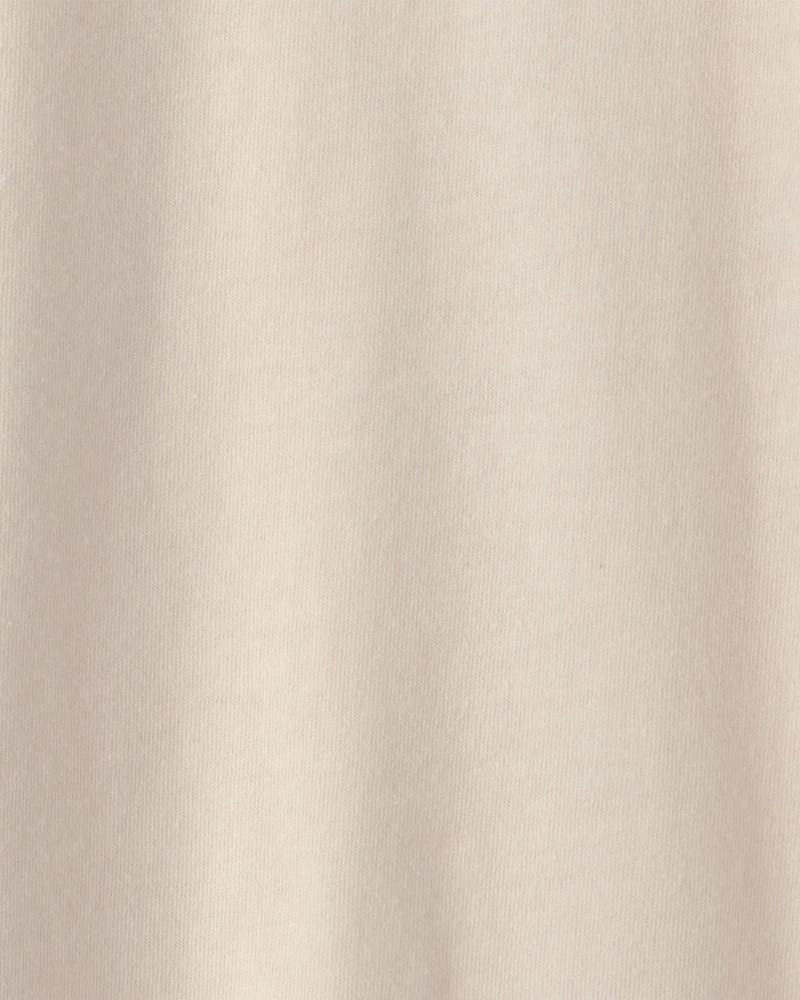 Boys Long-Sleeve Henley T-Shirt - Cream