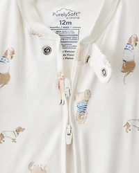 Baby Dog Loose Fit 1-Piece Pajamas - Cream
