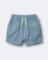 Toddler Boy Playground Shorts Stripes - Blue