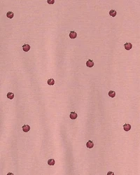 Girls 2-Piece Organic Cotton Pajamas Apples
