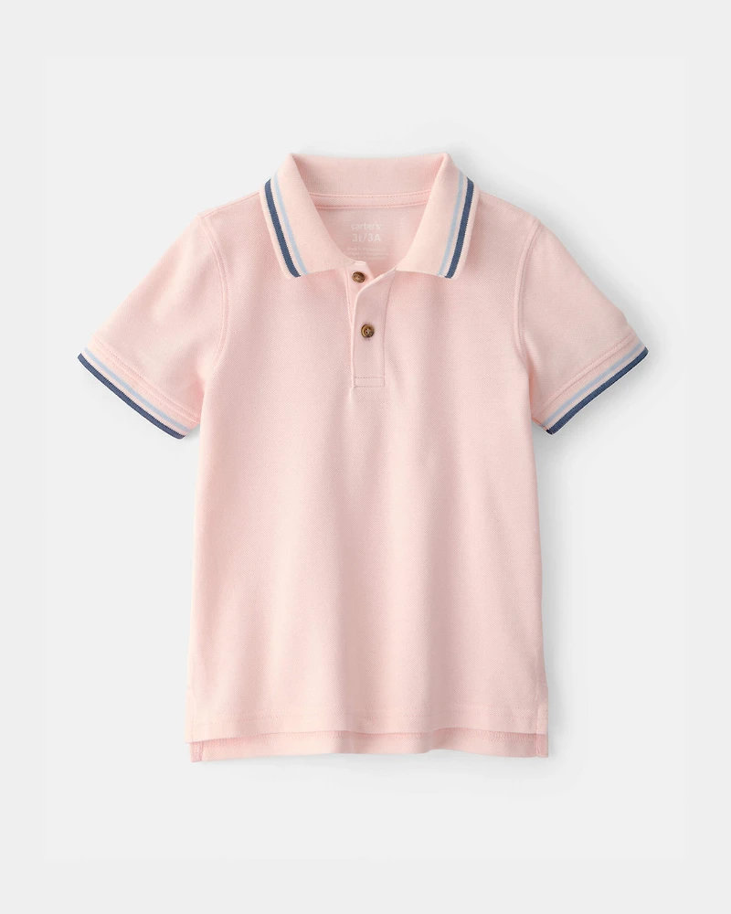 Toddler Boy Polo Shirt - Pink