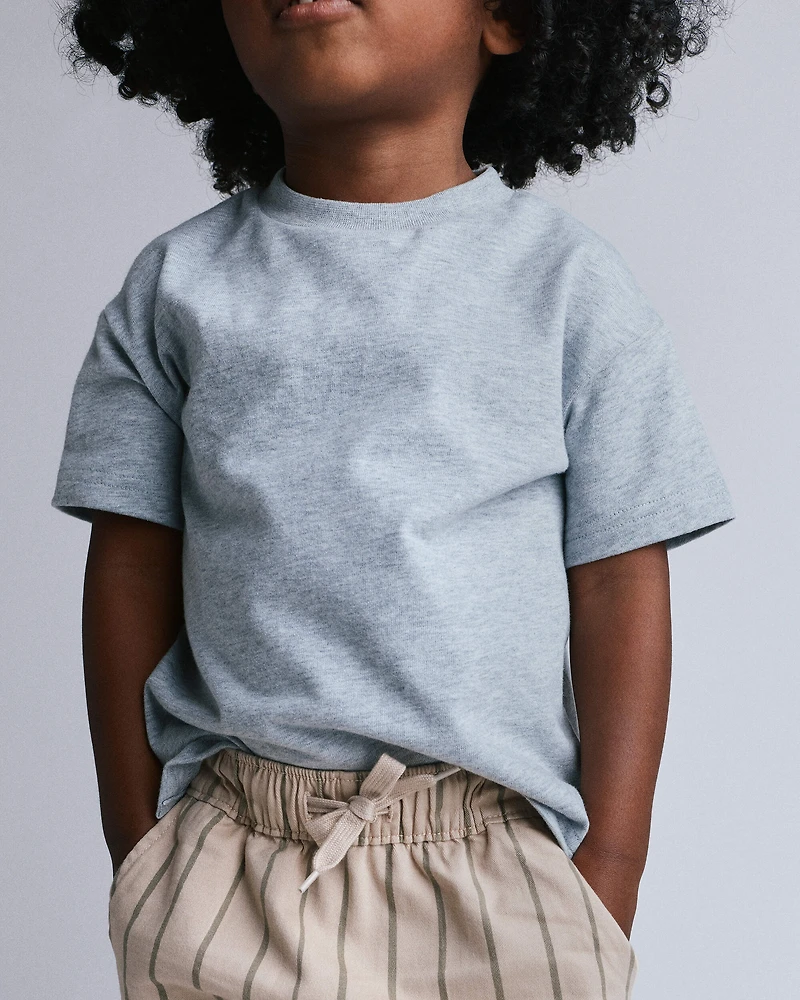 Toddler Relaxed Tee - Light Grey