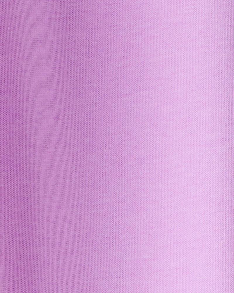 Girls Metallic Heart Pull-On Stretch Cozy Leggings - Purple