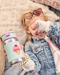 Spark Style Stainless Steel Straw Bottle