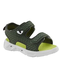 Toddler Rugged Light Up Sandals - Green
