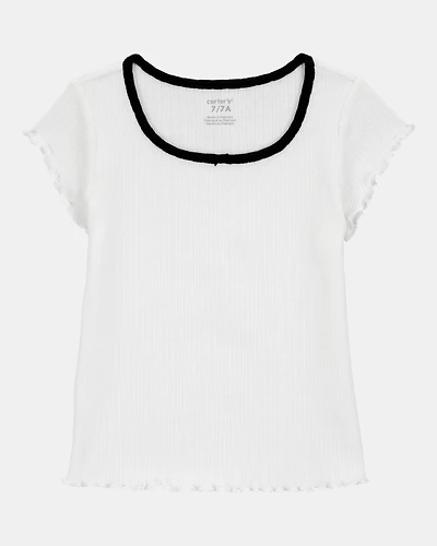 Kid Pointelle Baby Tee