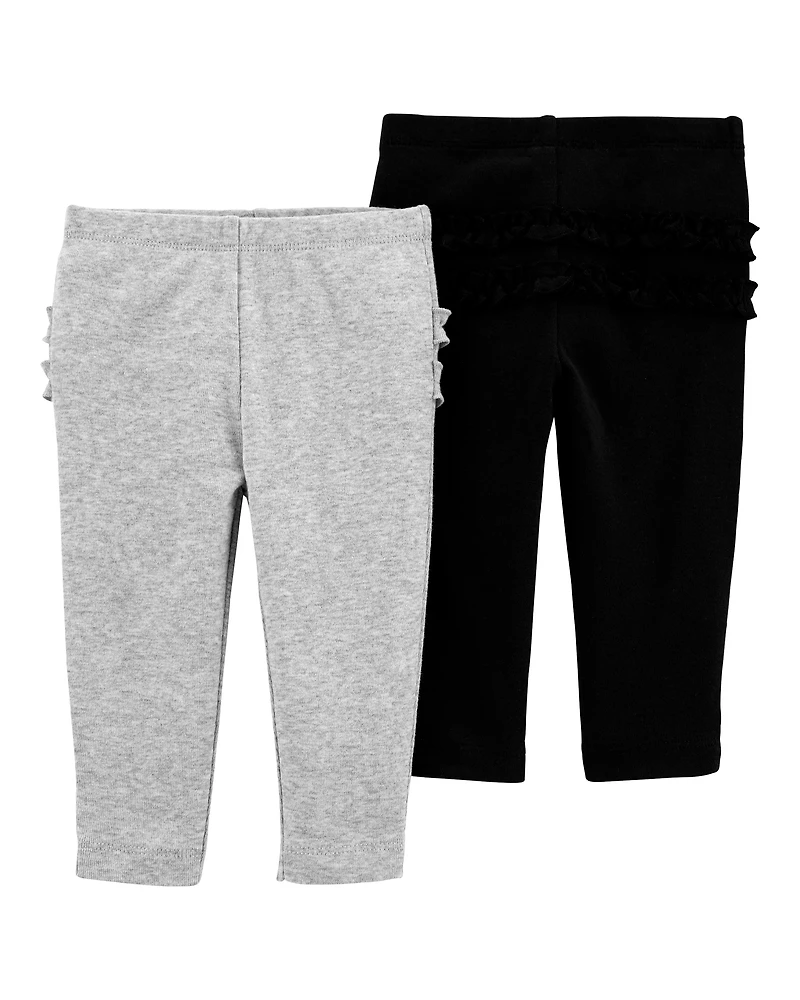 Baby Girl 2-Pack Cotton Pants