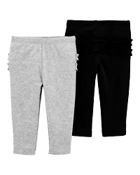 Baby Girl 2-Pack Cotton Pants