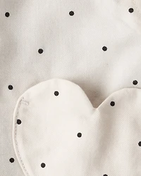 Baby Girl 3-Piece Heart Print Long-Sleeve Dress Set - Ivory/Black