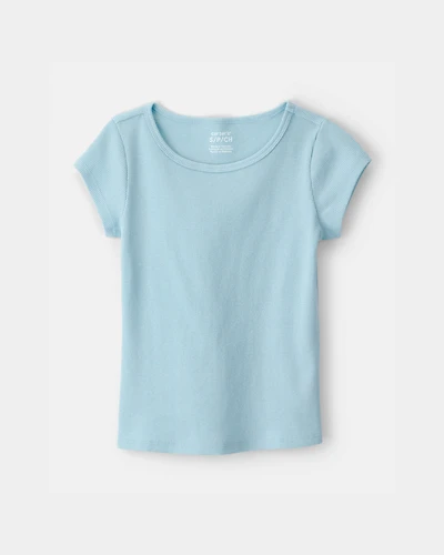 Girls Rib Top - Blue