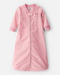 Baby Bunny Striped Long-Sleeve Wearable Blanket