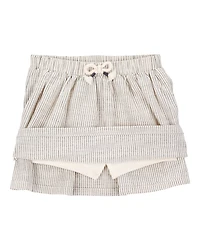 Toddler Striped Pull-On Skort