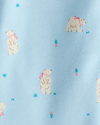 Toddler Girl DayDream Fleece Polar Bear Pullover & Pant Set - Blue