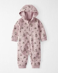 Baby Girl Quilted Double Knit Floral Pram Made with Organic Cotton