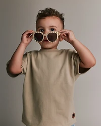 Toddler Stripe Sunglasses - Cream/Beige