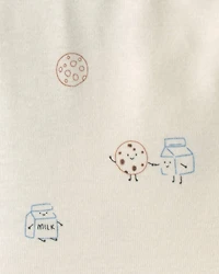 Baby Boy 4-Pack Milk & Cookies Long-Sleeve Multipack Bodysuits