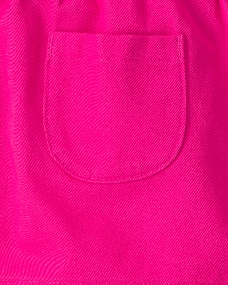 Toddler Girl 2-Piece Floral Top & Short Set - Pink