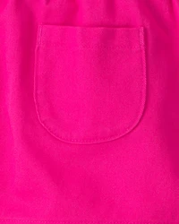 Toddler Girl 2-Piece Floral Top & Short Set - Pink