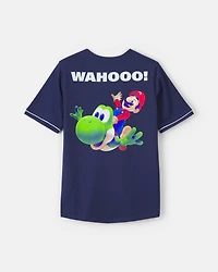 Boys Nintendo Super Mario Jersey - Navy Blue
