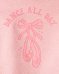 Toddler Girl 2-Piece Ballet Long-Sleeve Hoodie & Pant Set - Pink