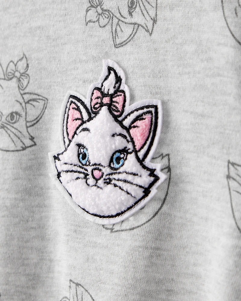 Girls Aristocats Marie Pullover Sweatshirt - Grey