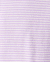 Baby Girl Space Star Print 100% Cotton Long-Sleeve Snug Fit 4-Piece Pyjamas - White/Purple