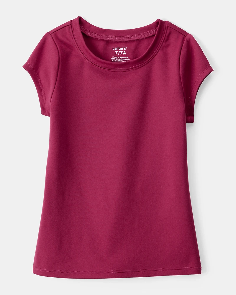 Girls Short-Sleeve Fashion Top - Red