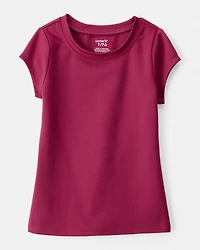 Girls Short-Sleeve Fashion Top - Red