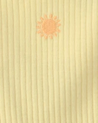 Baby Girl Sunshine Short-Sleeve Bodysuit Dress - Yellow