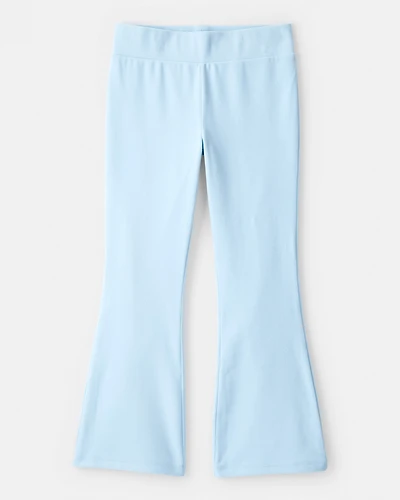 Girls Microfleece Flare Pants - Blue