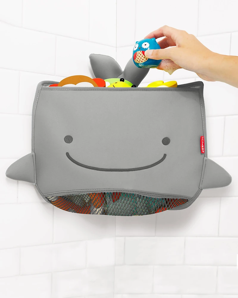 Moby Corner Bath Toy Organizer - Grey