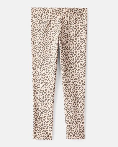 Girls Leopard Print Leggings