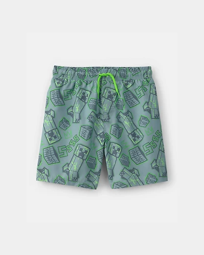 Boys Minecraft® Swim Trunks - Green