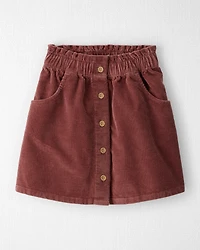 Girls Organic Cotton Corduroy Skirt