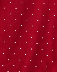 Baby Girl 4-Pack Leopard Print Cotton Long-Sleeve Multipack Bodysuits - Red/White