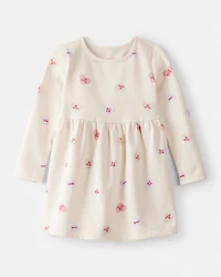 Toddler Girl Valentine's Day Heart Dress - Ivory