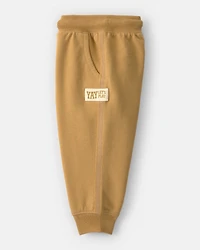 Baby Boy French Terry Joggers - Brown