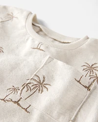 Baby 2-Piece Palm Tree Print Set Made with Organic Cotton