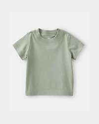 Baby Boy 2-Piece Striped Top & Shortall Set - Green