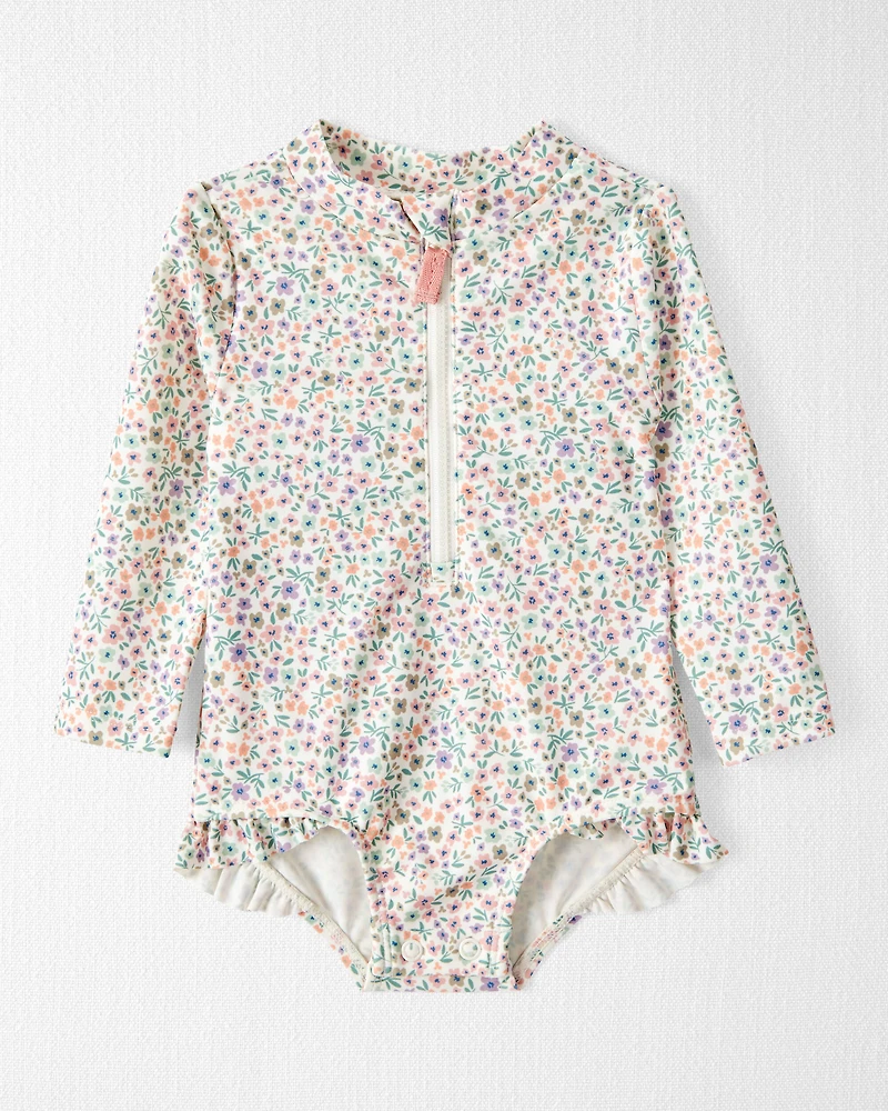 Baby Girl Recycled Ruffle Swimsuit