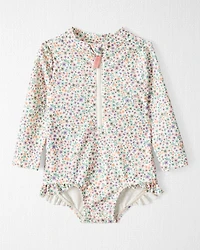 Baby Girl Recycled Ruffle Swimsuit