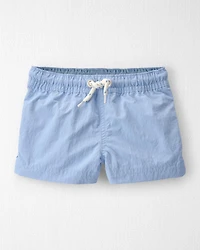 Baby Boy Recycled Solid Swim Trunks