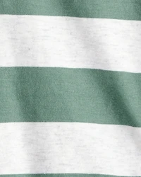 Baby Boy 2-Piece Striped Polo Bodysuit & Pull-On Pant Set