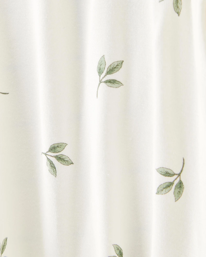 Baby Girl 2-Pack PurelySoft Pull-On Pants - Green/White